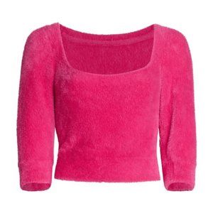 Free People Sweater Rasberry Pop Large (NWT)